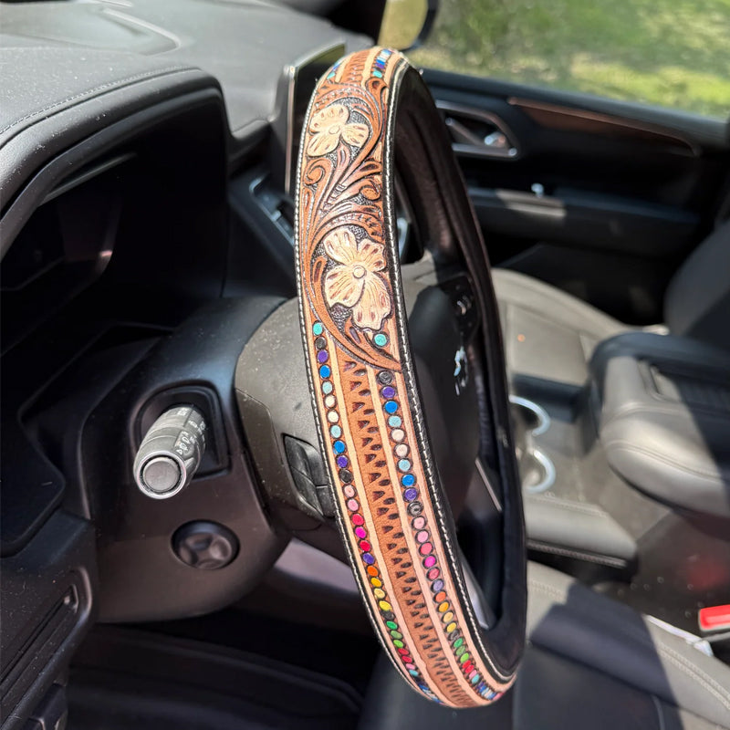 🤠 Western Cowboy Steering Wheel Cover – Ride in Style!