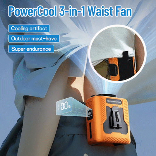 🔥Last Day 49% OFF🔥PowerCool 3-in-1 Waist Fan