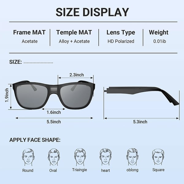 🔥Anti-Glare Polarized Fishing Sunglasses