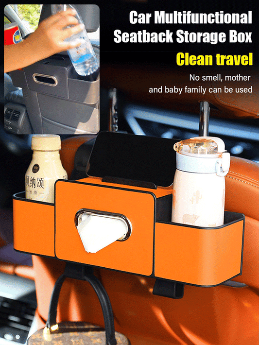 🔥Car Multi-Function Backrest Storage Box