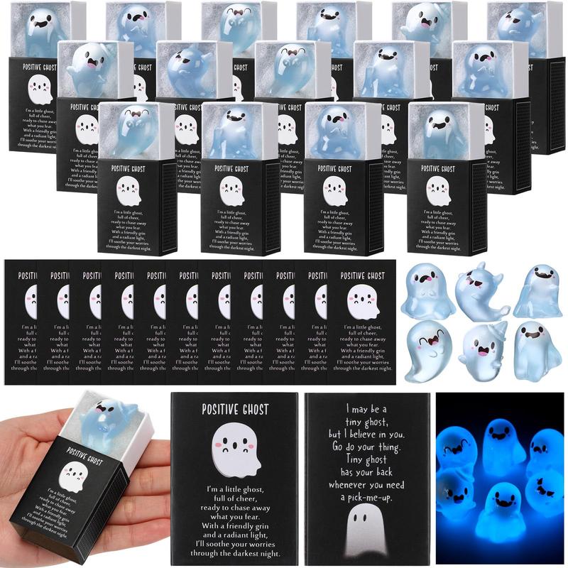 🎃 Glow-in-the-Dark Mini Ghost Figures 👻