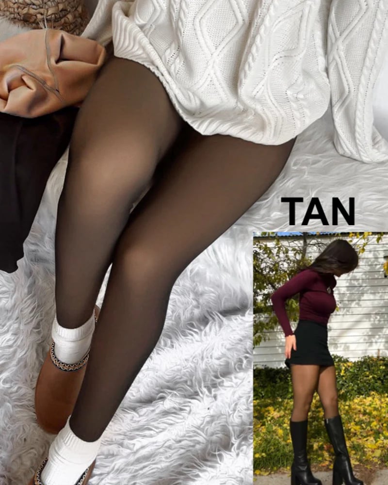 🔥LAST DAY 49% OFF👍🏻Flawless Legs Skin Toned Fleece Lined Tights