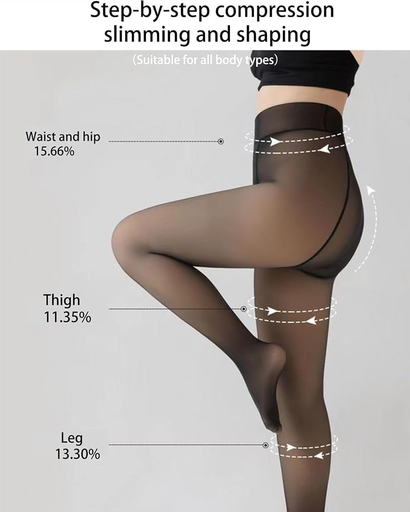 🔥LAST DAY 49% OFF👍🏻Flawless Legs Skin Toned Fleece Lined Tights