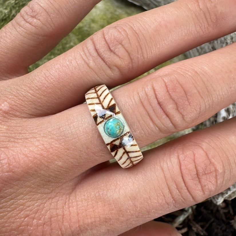 🔥LAST DAY 49% OFF💍Hand Carved Antler Ring🌏Made From Natural Shed Antlers