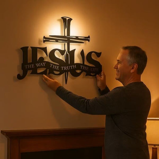 🔥Jesus & Cross Design Wall Art ⌛Limited Handmade Series