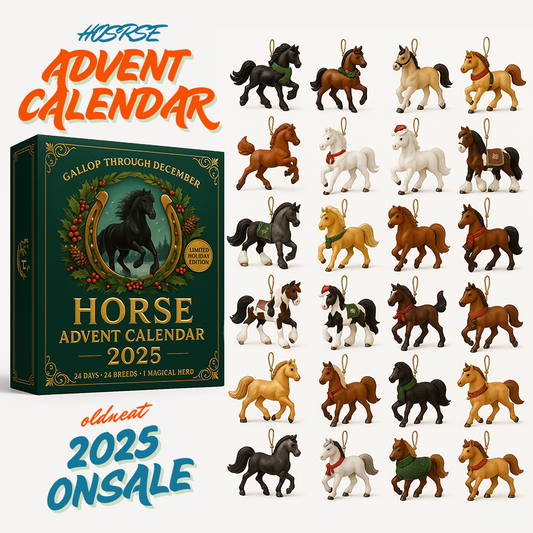 🐎Horse Advent Calendar 2025🎄✨ - 3D Handmade Horse Doll(24Pcs)