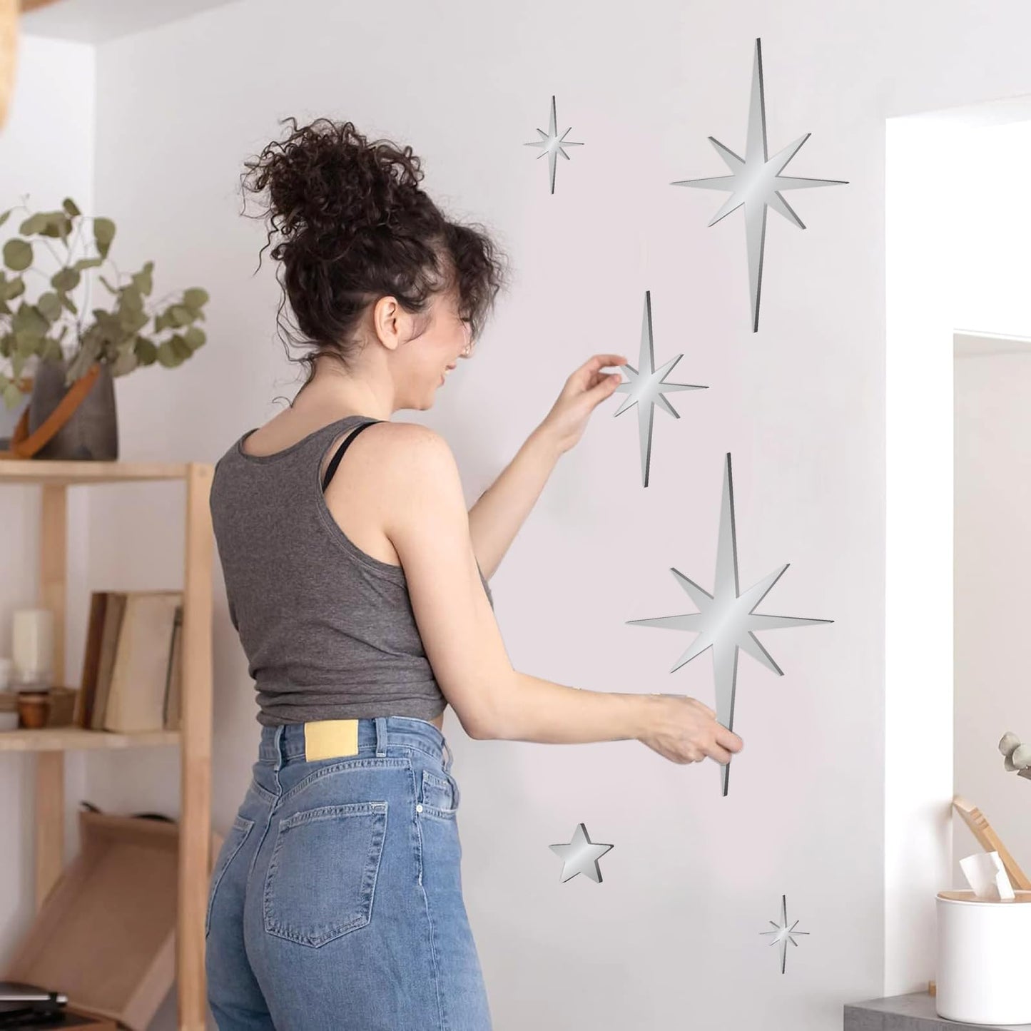 🔥Hot Sale 49% OFF✨ Mirror Star Wall Decals