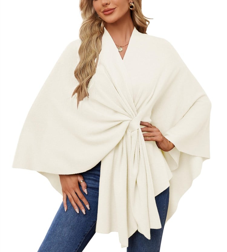 🏆No. 1 Seller In The Fall💥🔥Elegant Solid Color Cape Shawl