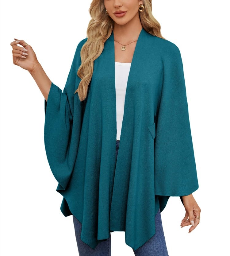 🏆No. 1 Seller In The Fall💥🔥Elegant Solid Color Cape Shawl