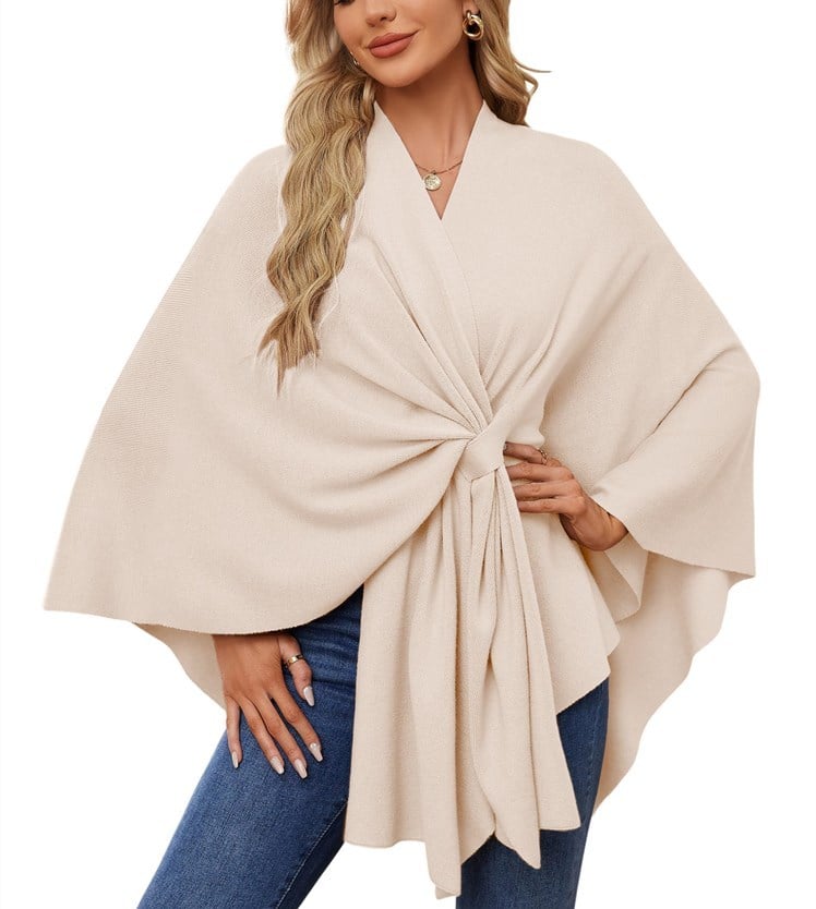 🏆No. 1 Seller In The Fall💥🔥Elegant Solid Color Cape Shawl