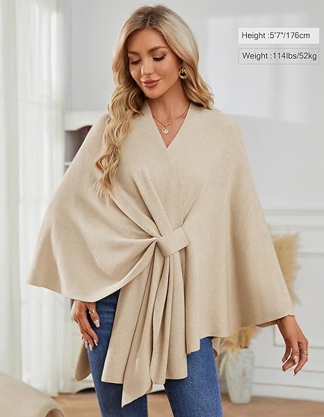 🏆No. 1 Seller In The Fall💥🔥Elegant Solid Color Cape Shawl