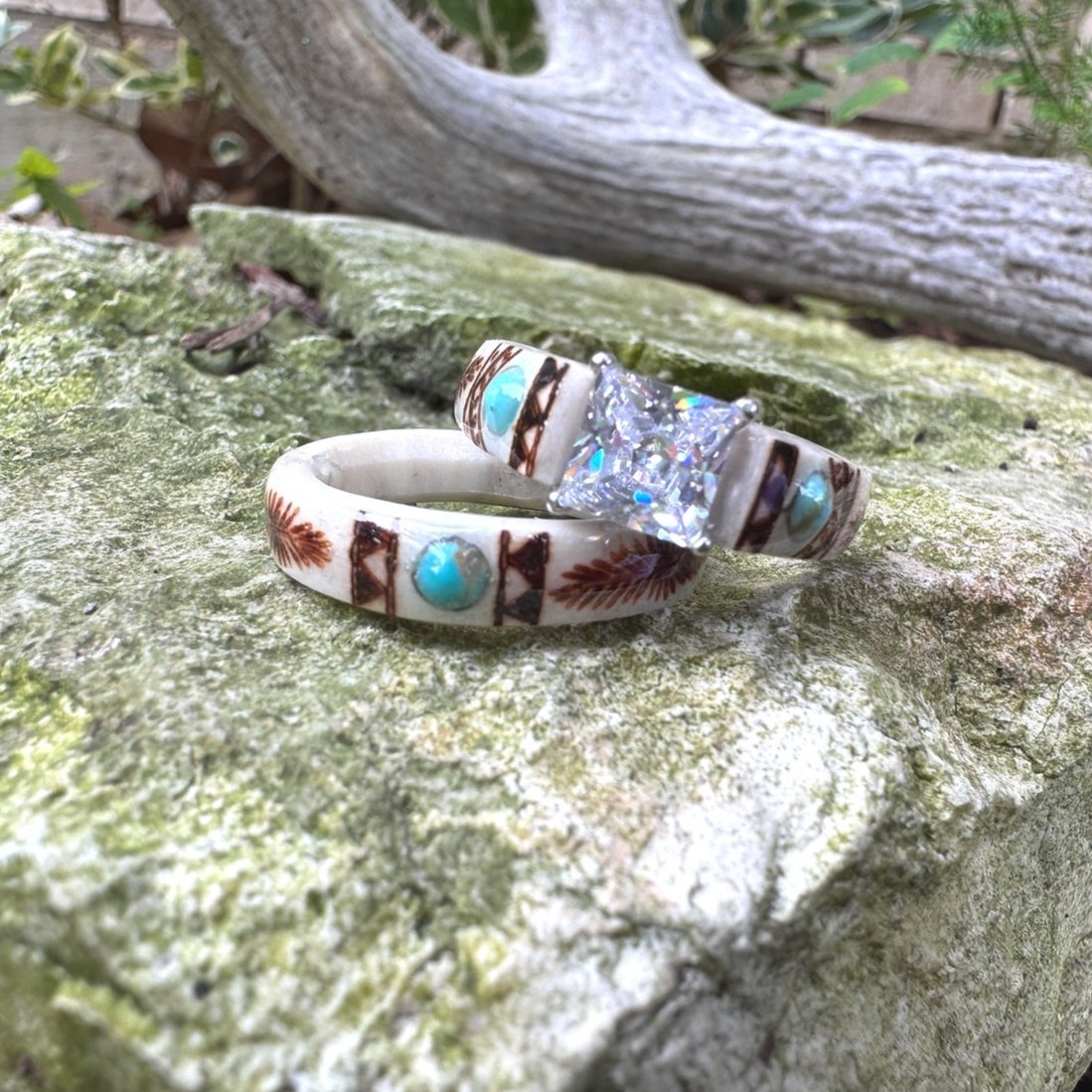 🔥LAST DAY 49% OFF💍Hand Carved Antler Ring🌏Made From Natural Shed Antlers