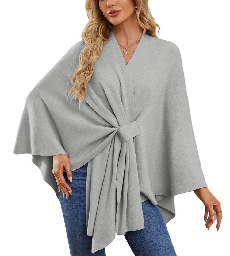 🏆No. 1 Seller In The Fall💥🔥Elegant Solid Color Cape Shawl