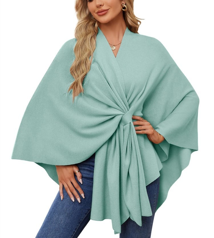 🏆No. 1 Seller In The Fall💥🔥Elegant Solid Color Cape Shawl