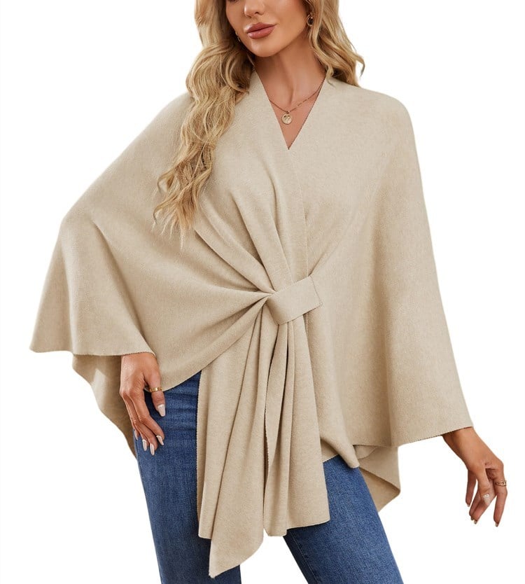 🏆No. 1 Seller In The Fall💥🔥Elegant Solid Color Cape Shawl