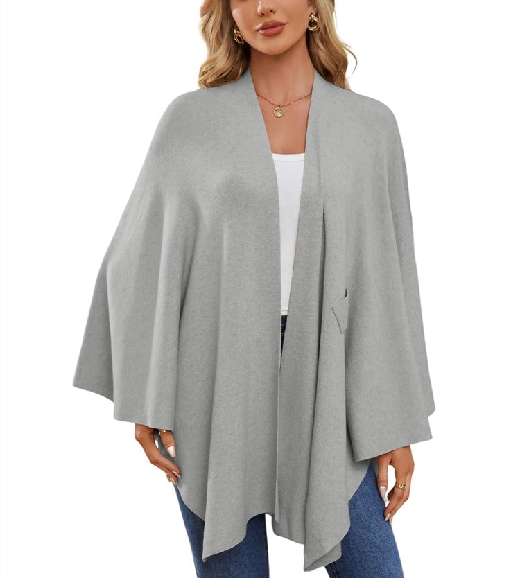 🏆No. 1 Seller In The Fall💥🔥Elegant Solid Color Cape Shawl