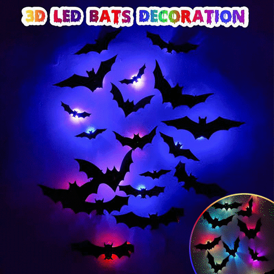 🎃2025 Halloween Must-Have🦇3D Bat Light Decoration Set