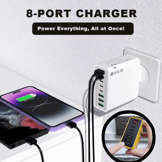 🔥PowerHub 8-Port Fast Charger