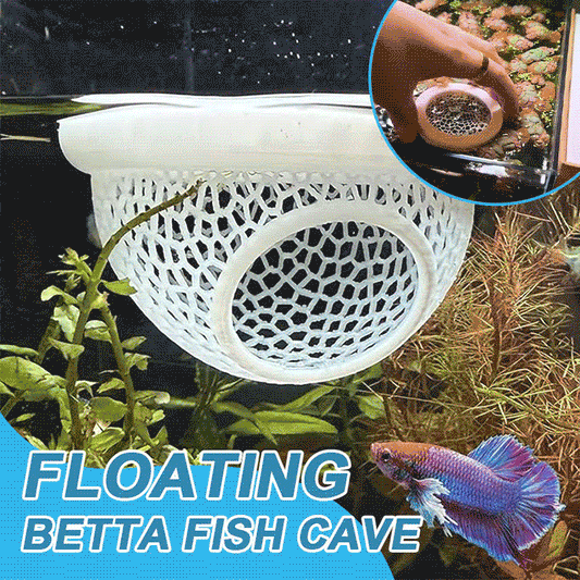 🐠 Floating Betta Fish Cave – Hideout & Feeding Station