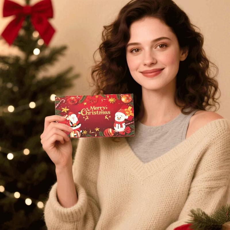 🎅💸 Christmas Cash Envelope with Money Clip